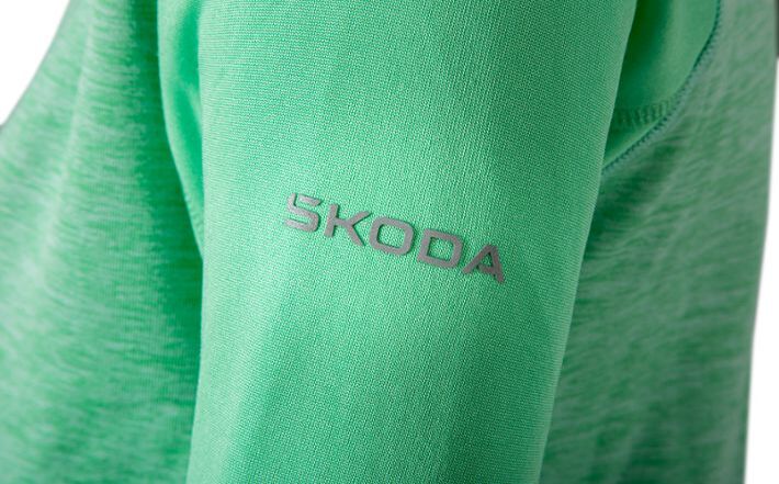 Škoda Sweatjacke, Damen, electric green, Gr. XXL