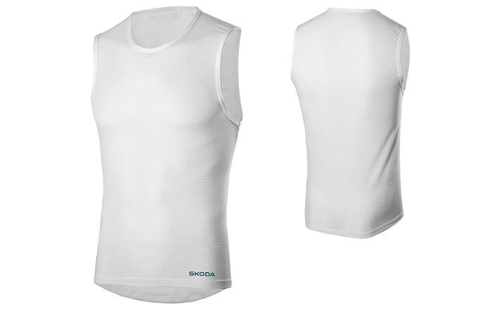 Škoda Funktionsshirt, unisex, weiß, Gr. S