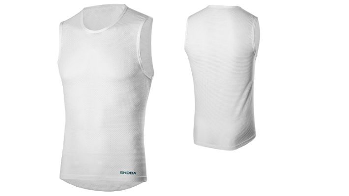 Škoda Funktionsshirt, unisex, weiß, Gr. S