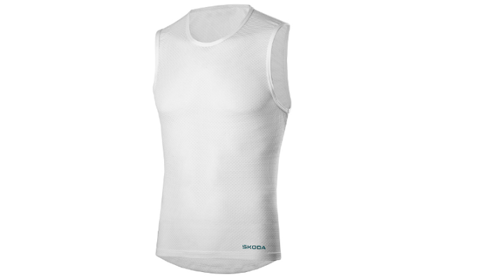 Škoda Funktionsshirt, unisex, weiß, Gr. XXL