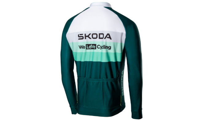 Škoda Langärmeliges Radtrikot, Herren, Gr. L