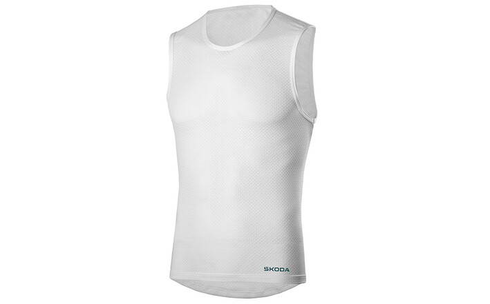 Škoda Funktionsshirt, unisex, weiß, Gr. XS