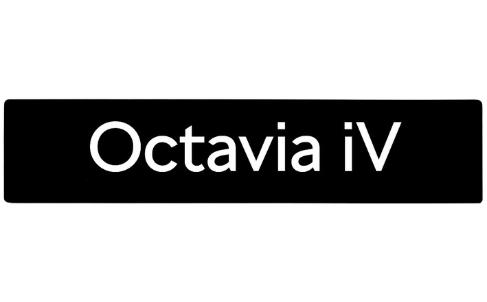 Škoda Kennzeichen für Octavia iV NX
