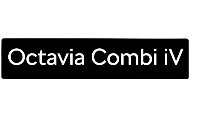 Škoda Kennzeichen für Octavia Combi iV NX