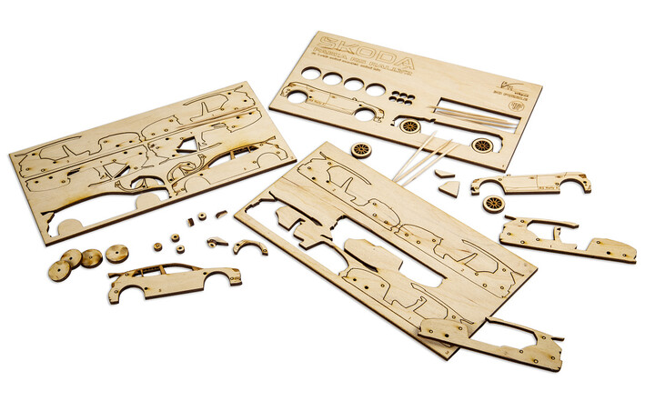 Škoda Fabia RS Rally2 aus Holz