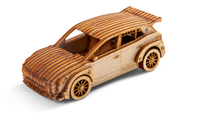 Škoda Fabia RS Rally2 aus Holz