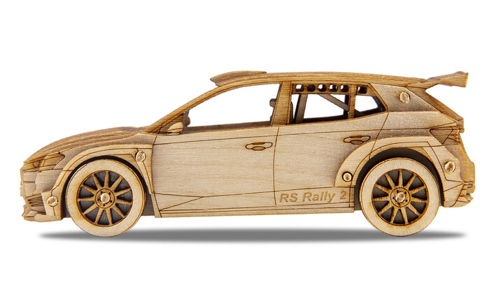 Škoda Fabia RS Rally2 aus Holz