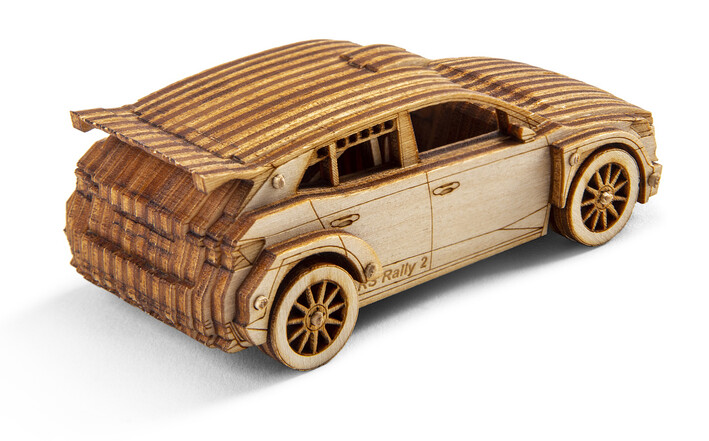 Škoda Fabia RS Rally2 aus Holz