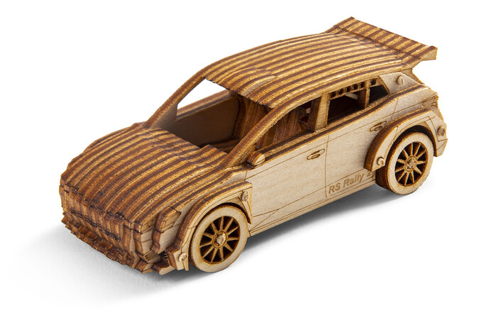 Škoda Fabia RS Rally2 aus Holz