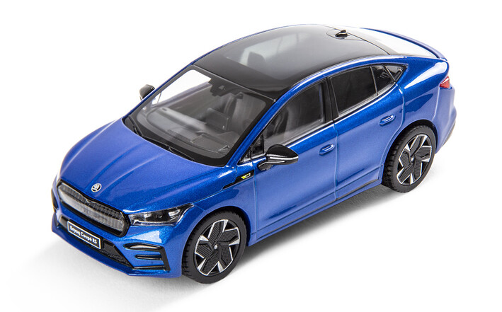 Škoda Enyaq Coupé RS Modellfahrzeug, 1:43, blau 