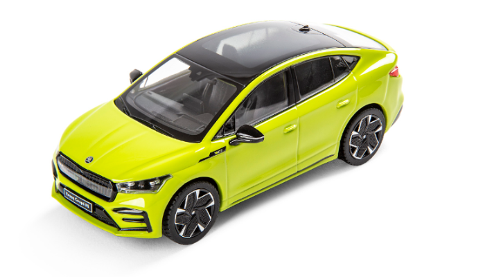 Škoda Enyaq Coupé RS Modellfahrzeug, 1:43, mamba green