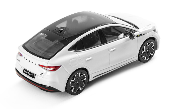 Škoda Enyaq Coupé RS Modellfahrzeug, 1:43, mondweiß