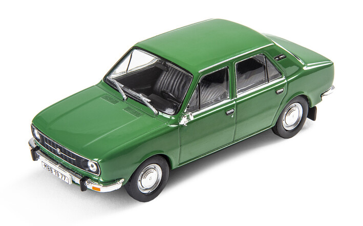 Škoda 105L (1977) Modellfahrzeug, 1:43, dunkelgrün 