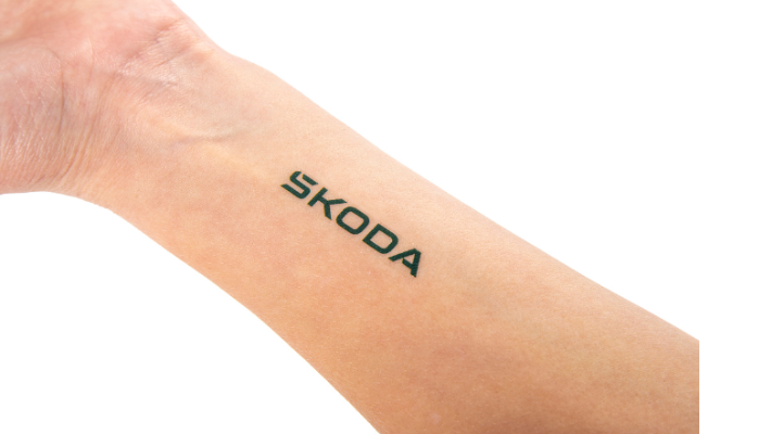 Škoda Klebetattoos, 4 Stück