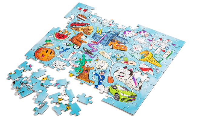 Škoda Puzzle in Aluminiumdose, 64-teilig