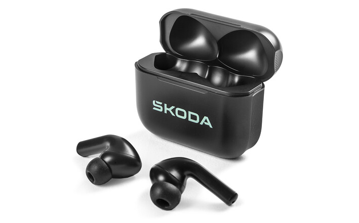 Škoda Bluetooth-Kopfhörer inkl. Ladestation, schwarz