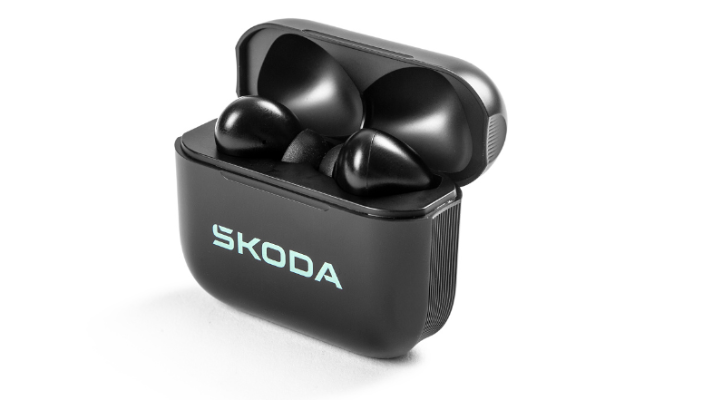 Škoda Bluetooth-Kopfhörer inkl. Ladestation, schwarz