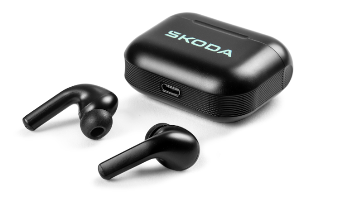 Škoda Bluetooth-Kopfhörer inkl. Ladestation, schwarz