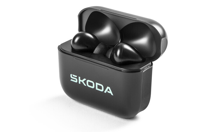 Škoda Bluetooth-Kopfhörer inkl. Ladestation, schwarz