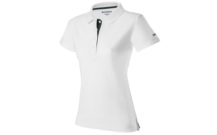 Škoda Damen Polo-Shirt, weiß, Gr. XS