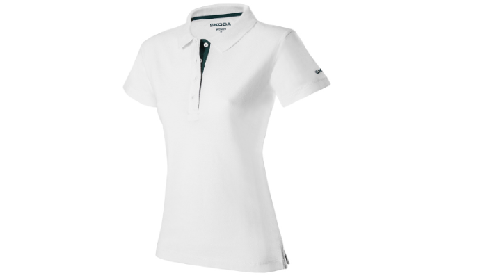 Škoda Damen Polo-Shirt, weiß, Gr. L