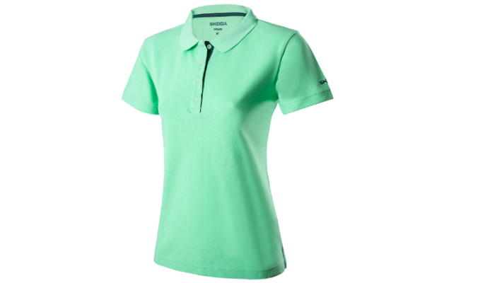 Škoda Damen Polo-Shirt, electric green, Gr. S