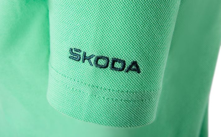 Škoda Damen Polo-Shirt, electric green, Gr. S
