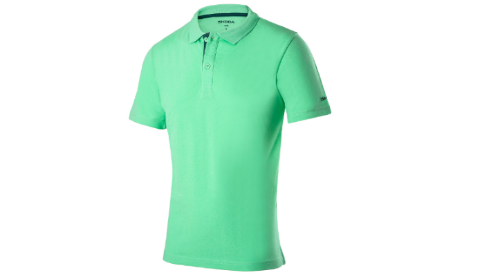 Škoda Herren Polo-Shirt, electric green, Gr. S