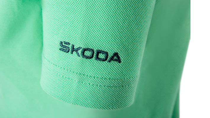 Škoda Damen Polo-Shirt, electric green, Gr. L