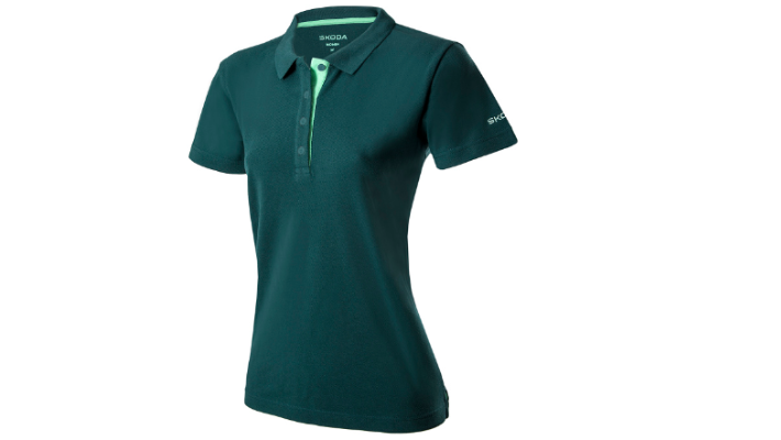 Škoda Damen Polo-Shirt, emerald green, Gr. XS