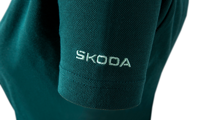 Škoda Damen Polo-Shirt, emerald green, Gr. XS