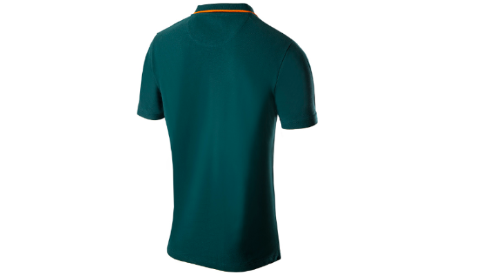 Škoda Herren Polo-Shirt Plus, emerald green/orange, Gr. S