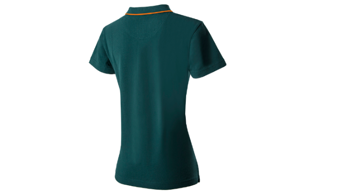 Škoda Damen Polo-Shirt Plus, emerald green/orange, Gr. L