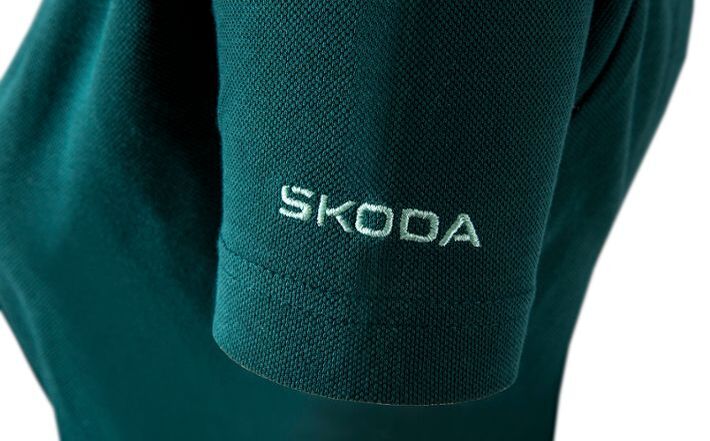 Škoda Damen Polo-Shirt, emerald green, Gr. L