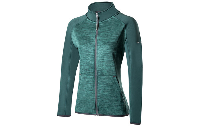 Škoda Damen Sweatshirt, emerald green, Gr. XS