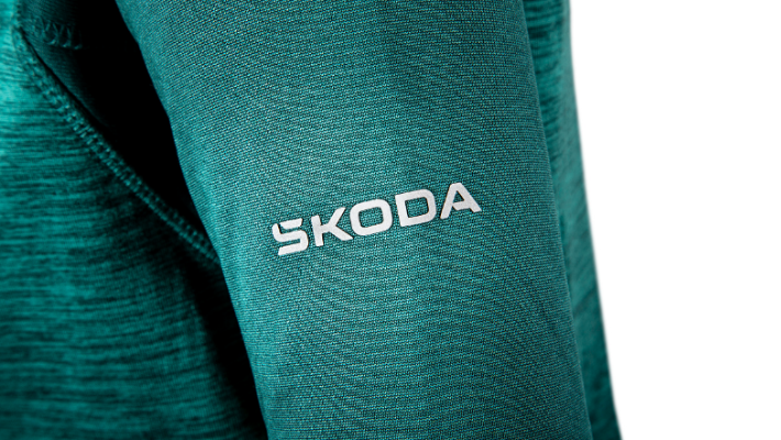 Škoda Damen Sweatshirt, emerald green, Gr. XS