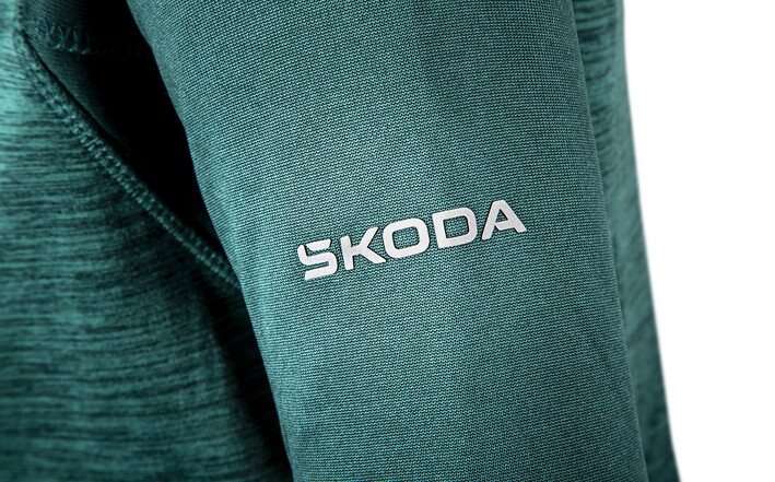 Škoda Damen Sweatshirt, emerald green, Gr. S