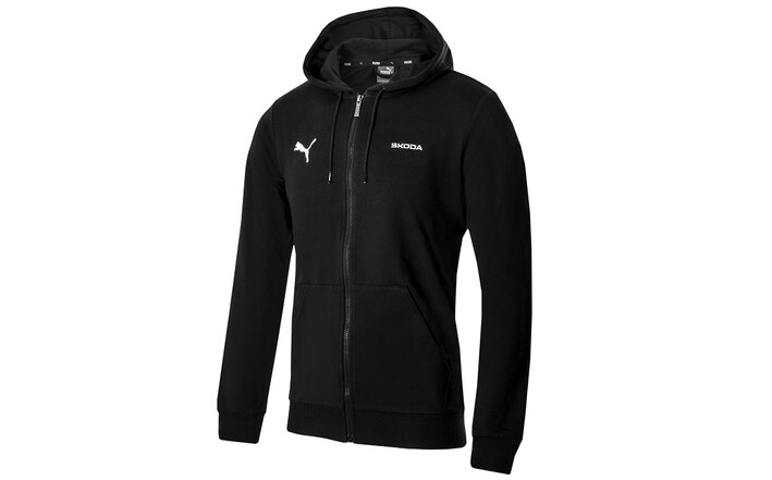 Škoda x Puma Sweatjacke, Herren, schwarz, Gr. S