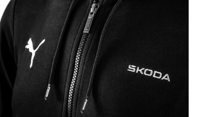 Škoda x Puma Sweatjacke, Herren, schwarz, Gr. M