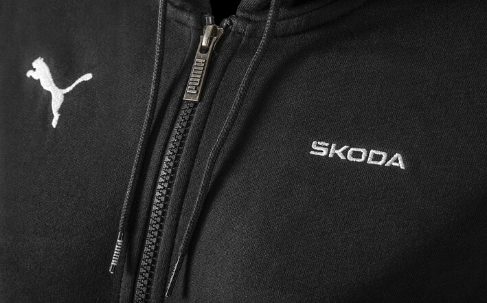 Škoda x Puma Sweatjacke, Damen, schwarz, Gr. M