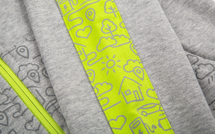 Škoda Sweatjacke, Kinder, grau melange, Gr. 98-104