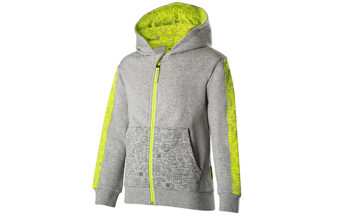 Škoda Sweatjacke, Kinder, grau melange, Gr. 122-128