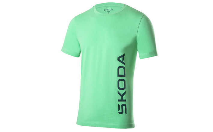 Škoda T-Shirt, Herren, electric green, Gr. L