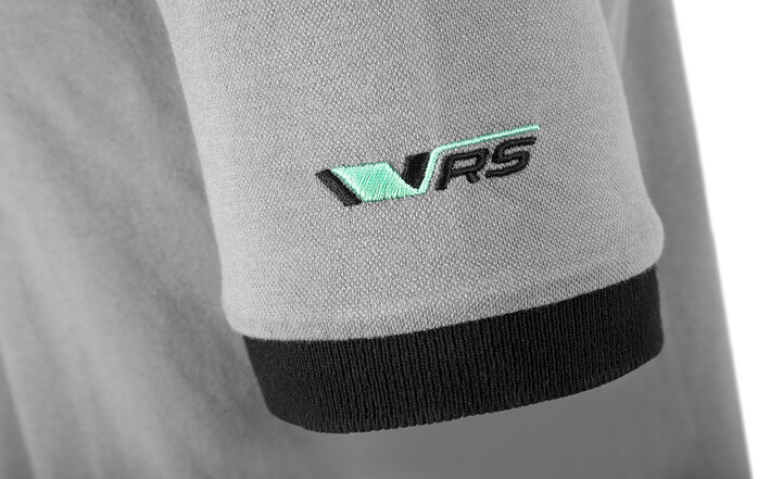Škoda Motorsport Poloshirt, Herren, grau, Gr. L