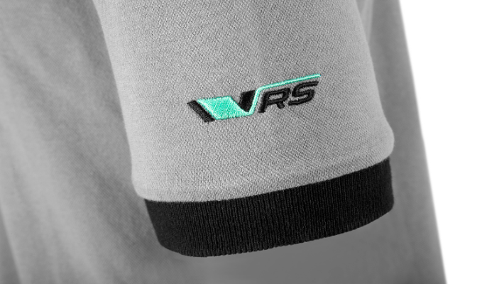 Škoda Motorsport Poloshirt, Herren, grau, Gr. XXXL