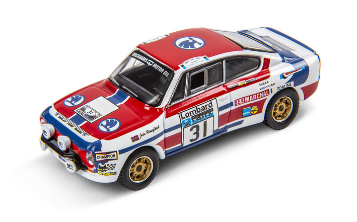 Škoda 130 RS Rallye-Modellfahrzeug Sammlerset, 1:64