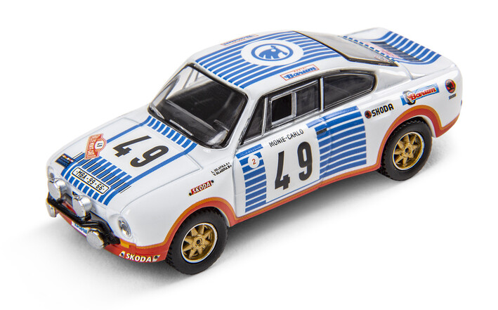 Škoda 130 RS Rallye-Modellfahrzeug Sammlerset, 1:64
