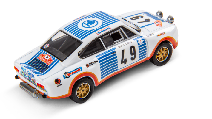 Škoda 130 RS Rallye-Modellfahrzeug Sammlerset, 1:64
