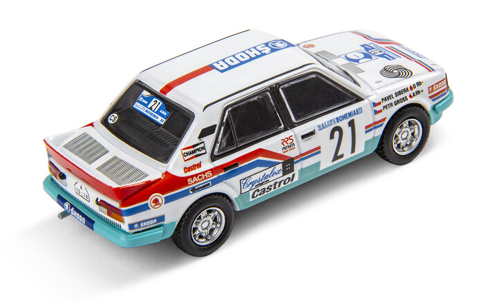 Škoda 130 LR Rallye-Modellfahrzeug Sammlerset, 1:64