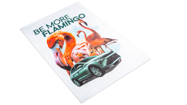Škoda Handtuch Flamingo, weiß